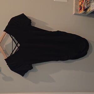 Taylee Maternity Responsible Rayon Criss Cross Back Ruched Tee